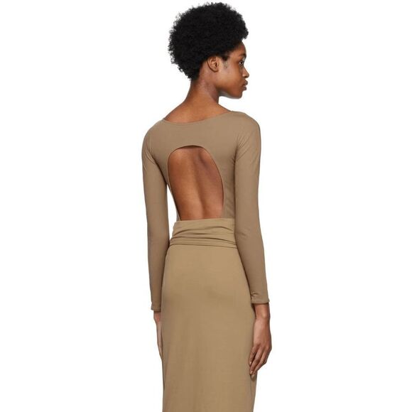 NWT Wolford The Back Cut Out Bodysuit nude M - Picture 4 of 15